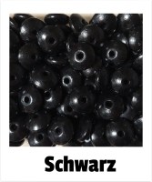 Holzlinsen 14mm schwarz